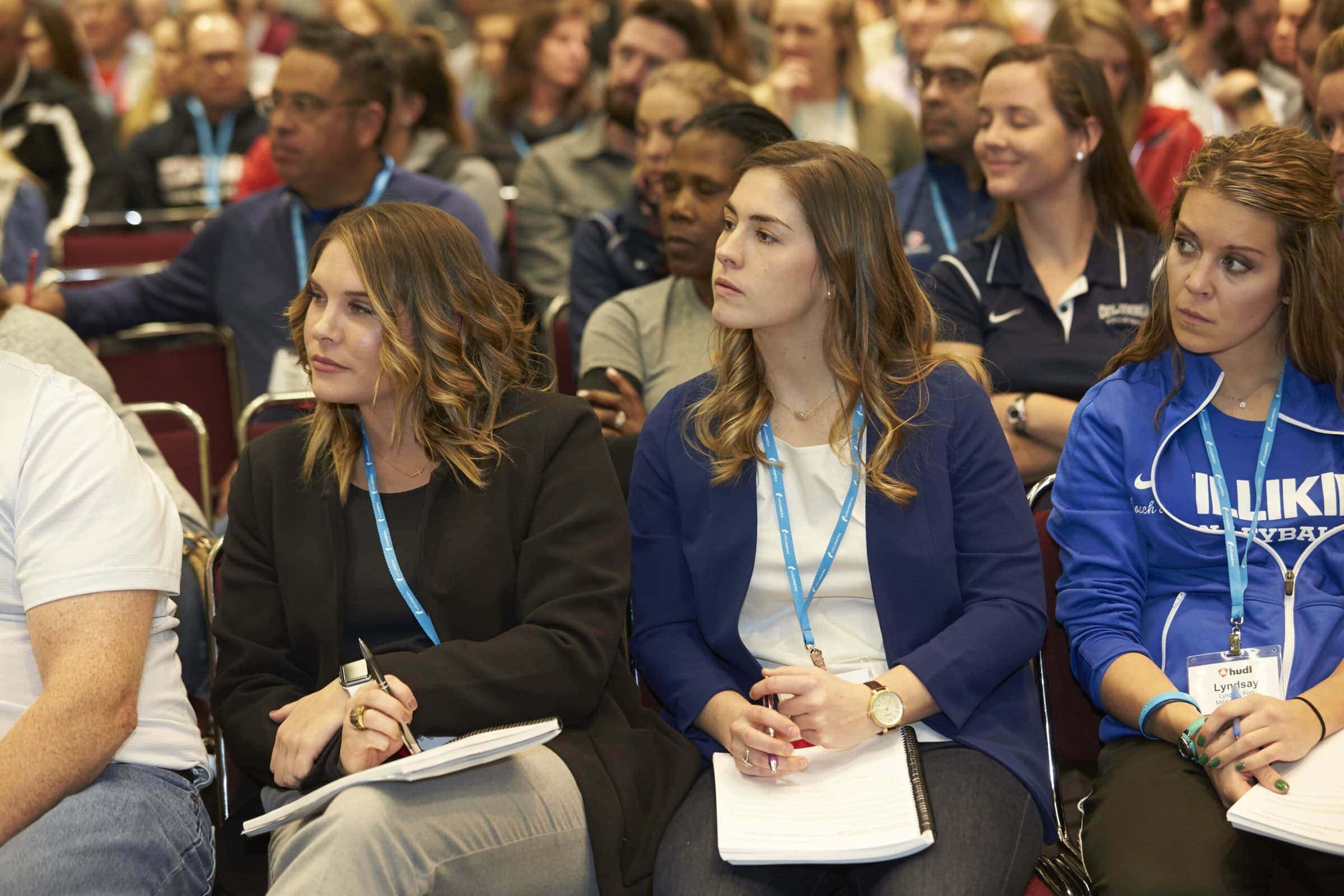 Coaches-4-Coaches-2017-scaled Coaches 4 Coaches recipients sitting in a classroom session at the AVCA Convention