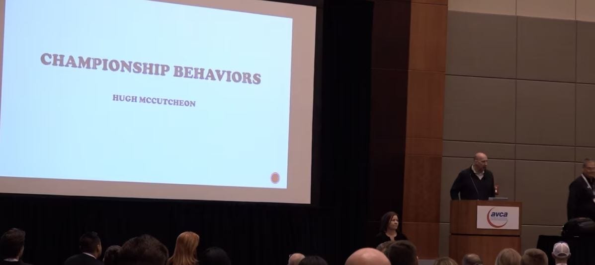 Championship Behaviors