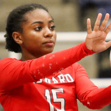 Woman playing volleyball women's volleyball player serving