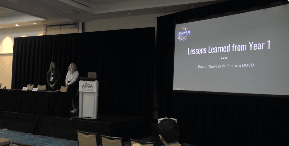 Lessons Learned from Year 1 as a DOVO