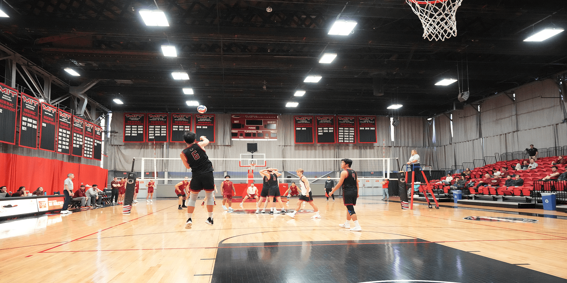 Division III men's volleyball match
